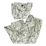 Japna  Women’s Pajama Set Green Floral Print Size M Photo 2