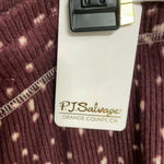 P.J. Salvage My Friend Spot Lounge Pajama Jogger Pants Women XS Burgundy NWT Photo 5