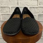 Comfortview Women’s  black woven slip-on loafers 7W Photo 2