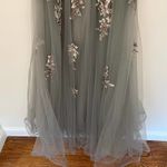 La Femme NWT  Floral Embroidered & Beaded Tulle Ballgown Evening Dress Size 4 Photo 5