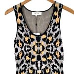 John + Jenn NEW Gray Leopard Power Stretch Sheath Dress Size S Photo 6