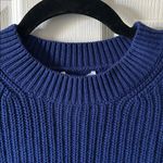 525 America  Women Cotton‎ Crewneck Pullover Sweater in Sapphire Size Med NWT Photo 5