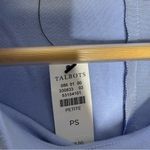 Talbots  Petite Blue Sleeveless Dress Fold Over Collar Size Small Petite Photo 2