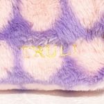 Truly Beauty Purple Pink Heart Plush Zip Closure Makeup Bag Travel Cosmetic Case Photo 2