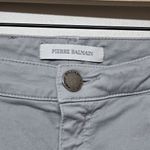 Pierre Balmain Womens Gray Moto Bike Pants Size 29 Photo 3