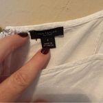 Ann Taylor Factory Cotton Wide Strap Sleeveless Shirt White Tie Women’s 6 Beach Photo 4