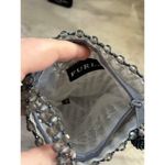 Furla  Grey Beaded Crossbody Bag with Beaded Ball Zipper Photo 3