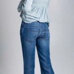 Free People Janis Drapey 100% Tencel Flare Jean Medium Wash Size 29 Photo 1