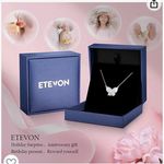 Beautiful W initial butterfly necklace, perfect gift Photo 3