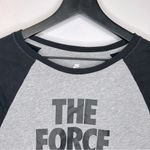 Nike  The Force Is Female Grey and Black Shirt Size S Photo 2