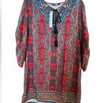 Urban Coco NWT  Bohemian Multicolor Paisley Women's sheath dress size XL Photo 0