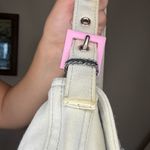 Fendi  White Cream and Pink Vintage Jersey Baguette Bag Authentic Photo 2