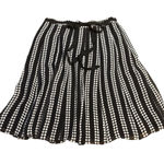 Uniform John Paul Richard Polka Dot Crepe Skirt 100% Silk Womens Size 10 Black Photo 0