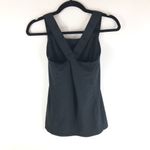 C9 Champion  Womens Tank Top DuoDry Crossover Straps Shelf Bra Gray Black XS Photo 1