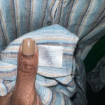 Faherty  100% Linen Shirt Dress size XS- Broken Button Photo 6