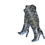 Jessica Simpson NEW  Women's Mistia Over-The-Knee Boots In  Chrome Snake Photo 10