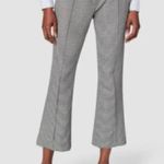 Derek Lam  10 CROSBY
Plaid Crop Flare Trousers In Black-white Photo 0