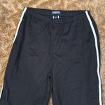 Lands’ End Black Pants with White Stripe Size M Size M Photo 0