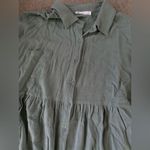 TALULAH  Teal Button-Up Dress Photo 1