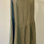 Universal Threads Universal Thread Women's Olive Green Drop Waist A-Line Midi‎ Dress Medium Photo 0