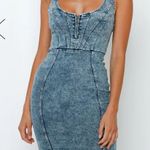 Hello Molly Denim Body Con Mini Dress Photo 1