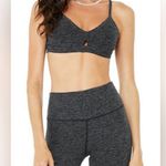 Alo Yoga NWT Lounge Bra Dark Heathered Grey Size XS Photo 0