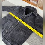 Forever 21  Black Denim Sherpa Reversible Chore Jean Jacket Size Medium Photo 6