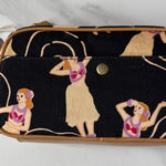 Tommy Bahama  Waikiki Hawaiian Hula Mini Clutch Bamboo Zipper Toiletry Bag NEW Photo 0