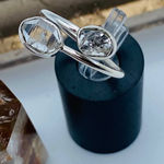 Herkimer Diamond Sterling Silver Ring Size 8 Photo 0
