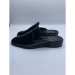 Adrianna Papell Panama Black Crinkled Patent Leather Studded Mules Photo 5