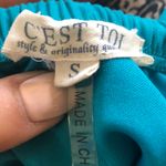 c'est toi C’est toi teal aqua‎ tube strapless high low dress juniors size S Photo 3