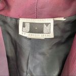 JM by Shelli Segal Vintage Beaded Lapel Wine Blazer Size Medium Photo 2