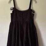 Trixxi Francesca’s black Paulene jacquard bow straps mini dress Photo 8