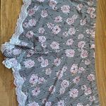 Marilyn Monroe sz XL Womens Silky Floral Lace Striped Bow Pull On Stretch Shorts Photo 6