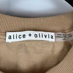 Alice + Olivia Evie Tie Waist Dress Women Small Tan Classic Minimalist Casual Photo 3