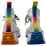 Converse Run Star Hike Pride Rainbow Sneakers High Top Men’s 8.5/Women’s 10 Photo 4