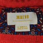Maeve  Anthropologie Womens Orange Cowl Neck‎ Sweater XS Photo 3