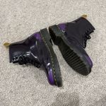 Dr. Martens  1460 Vegan Size 7 Eye Boots- Black/Rich Purple Photo 6