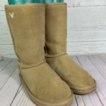 American Eagle Outfitters AE Suede Faux Fur Lined Boots Tan Size 6 US / 36 EUR * Photo 5