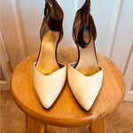 Bandolino White and Black Heels with Pointed Toe Photo 1