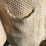 Forever 21 Vintage Y2K Long Coat Cable Knit Deep Pockets Cream/Yellow sz S Photo 5