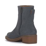Lucky Brand Kazey Square Toe Suede Bootie, Block Heel, Dark Gray, Size 12, NWT Photo 4