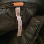 Free People green corduroy pants flare pockets size 0 Photo 9