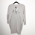 YUKA grey zip front open back sweater Size undefined Photo 3