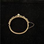 Hobe Brass, Pearl, Pink Stone Bracelet Vintage Gold Photo 1