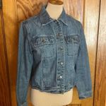 Bill Blass Vtg Y2K Blue Timeless Trucker Style Jean Jacket Photo 5