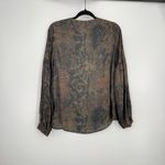 Lola And Sophia Long Sleeve Snake Print V Photo 3