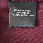 Lafayette 148 Dress Pants Womens 2 Maroon Virgin Wool Blend Straight Office Red Photo 6