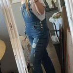 Almost Famous Distressed Overalls Photo 1