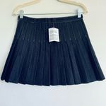 ASOS Topshop Pleated Denim Mini Skirt Raw Indigo Structured Size 4 Size 6 NWT Photo 4